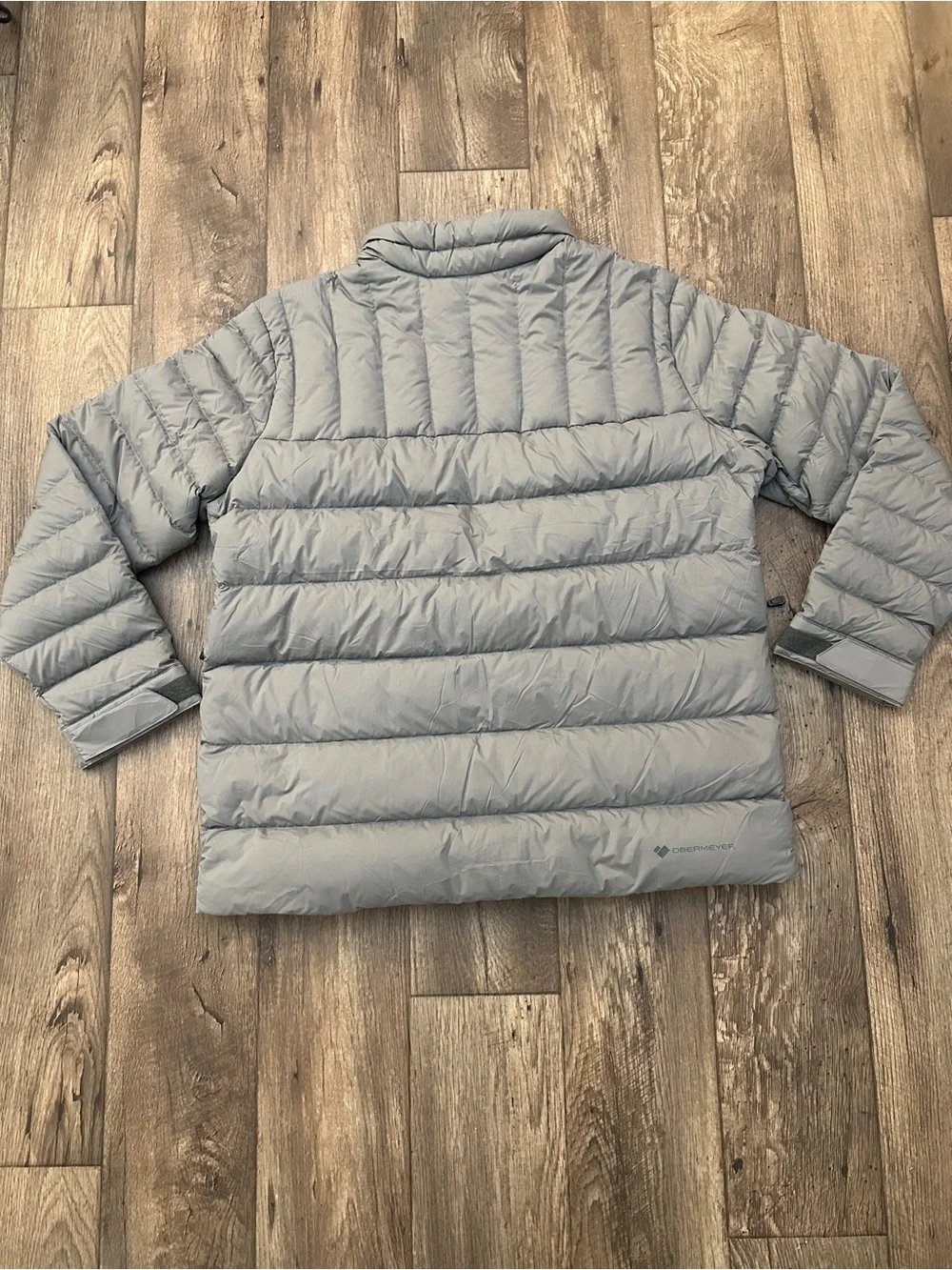 Obermeyer Klaus Down 800 FP Lightweight Winter Nylon Jacket Men's Size 2XL Gray